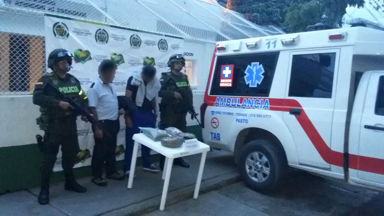 FOTO.AMBULANCIA CON MARIHUANA 2