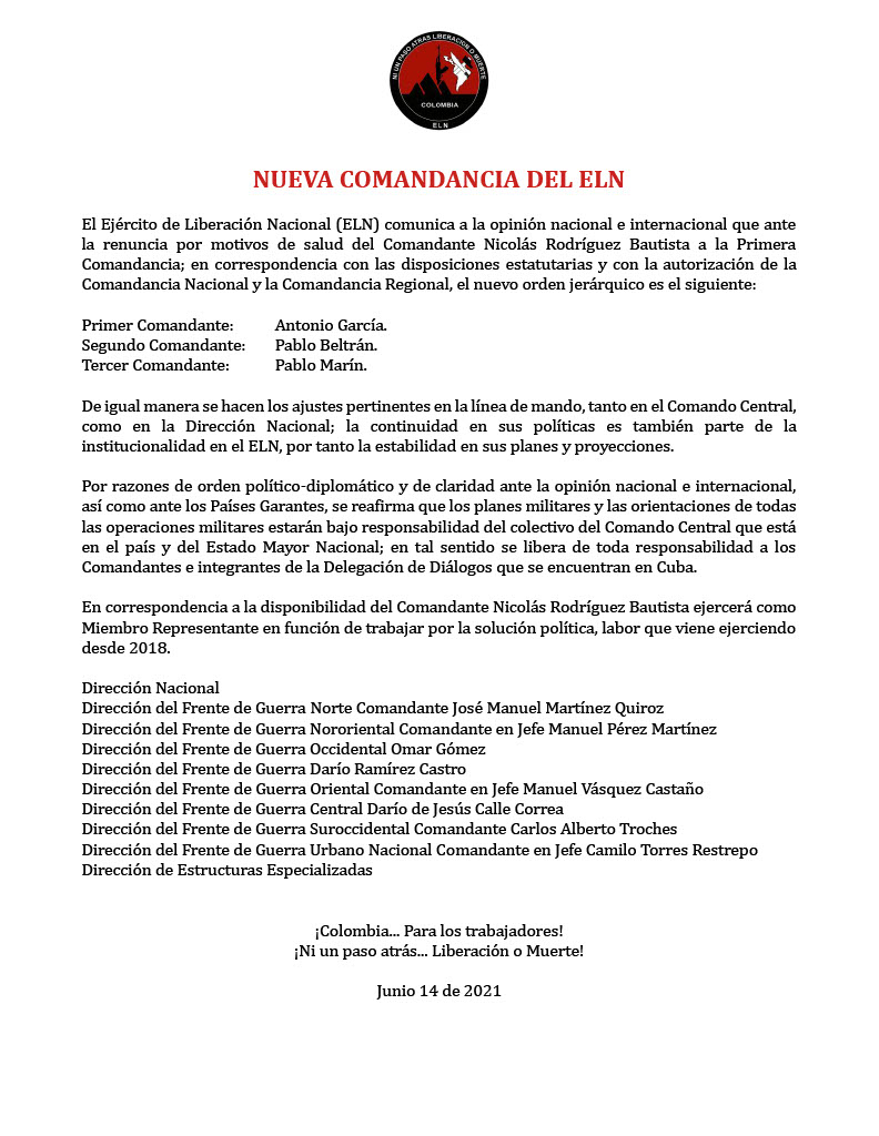 ELN Comunicado