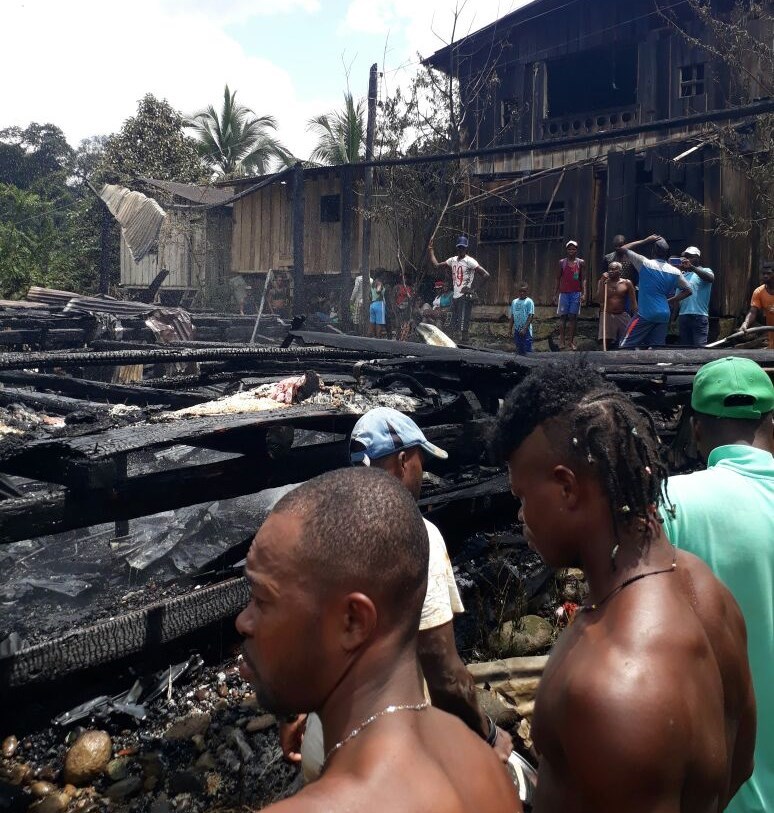 Viviendas consumidas en Guapi
