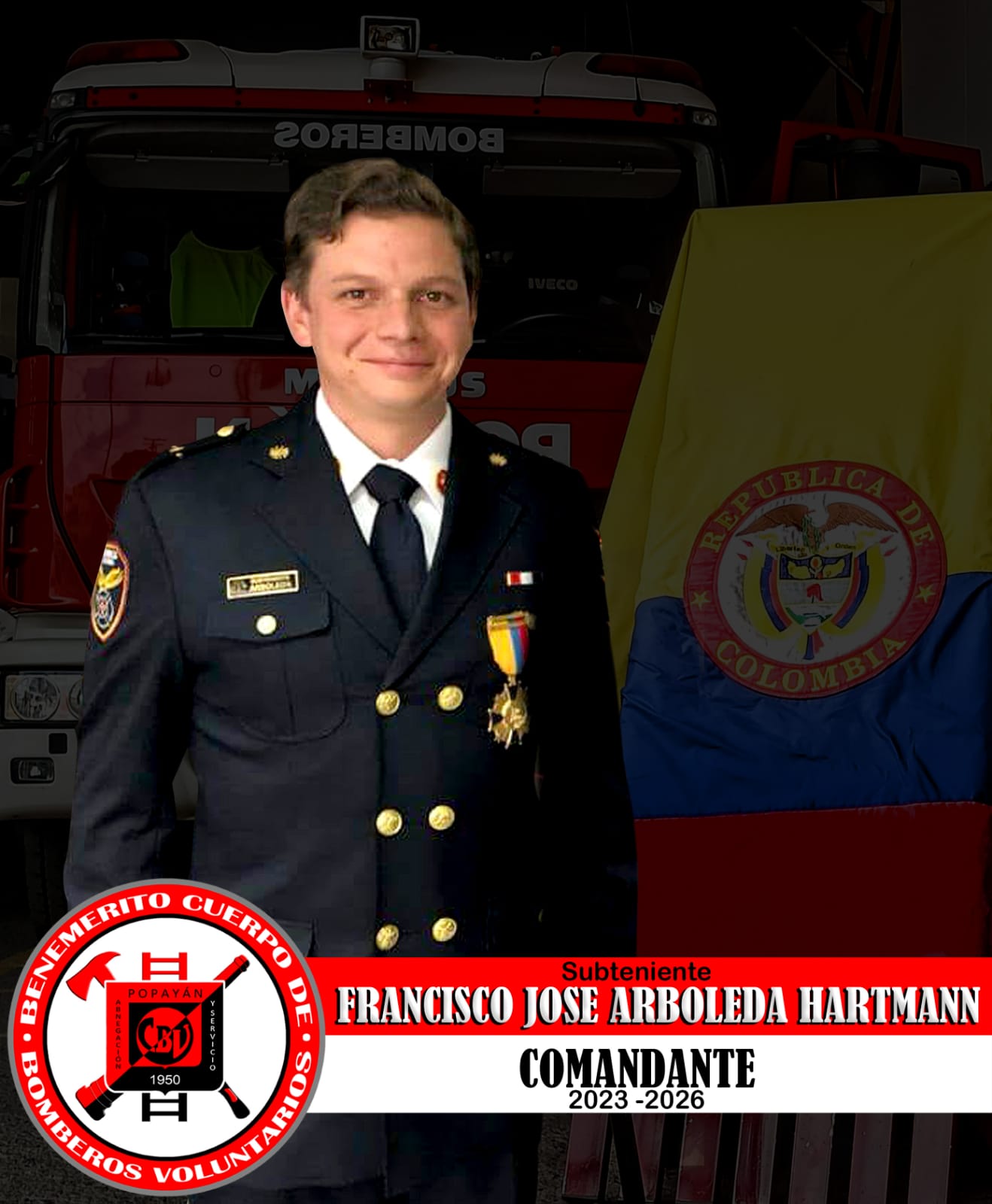 Bomberos Nueco Comandante
